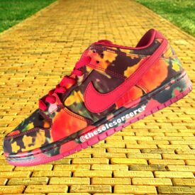 First Look The Wizard Of Oz X Nike Sb Dunk Low Ruby Slipper Fz