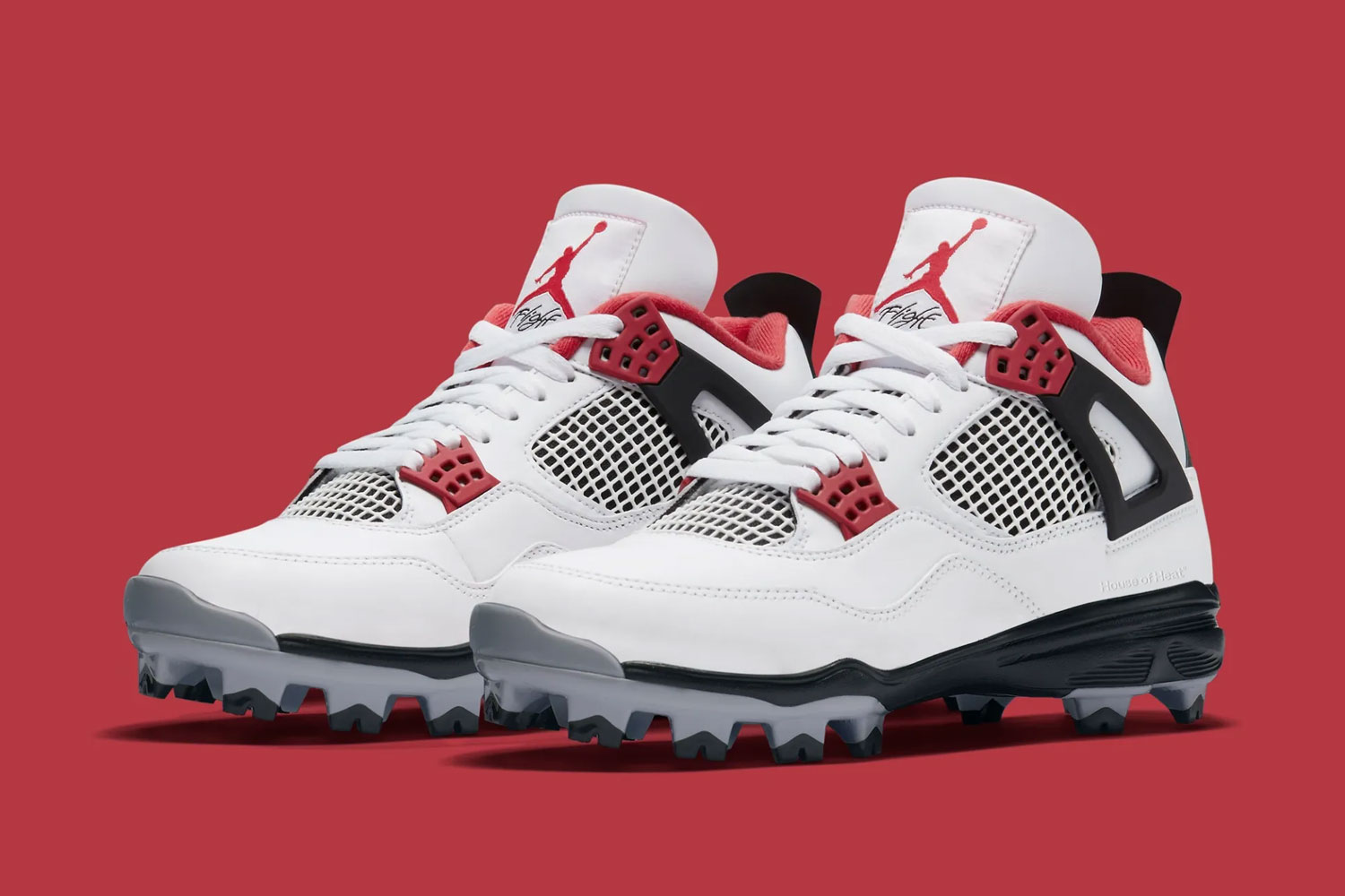 Air Jordan 4 Cleat "Fire Red" HQ0207-106