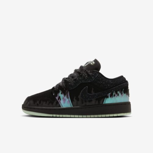 Air Jordan 1 Low GS Halloween Black Cat Nice Kicks