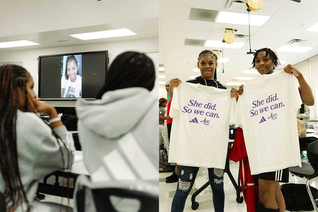 candace parker adidas give back to chicago schools candace parker day 2024