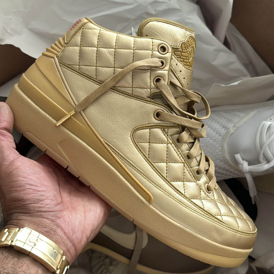 Don C x Air Jordan 2 "Gold" sample