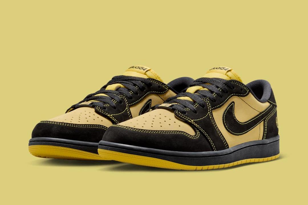 Quai 54 x Air Jordan 1 Retro Low OG "Tour Yellow/Black" IB8836-007